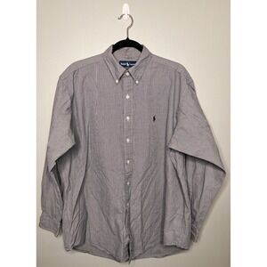 Ralph Lauren Blake Men's Shirt Size Large Blue Long Sleeve Button Down